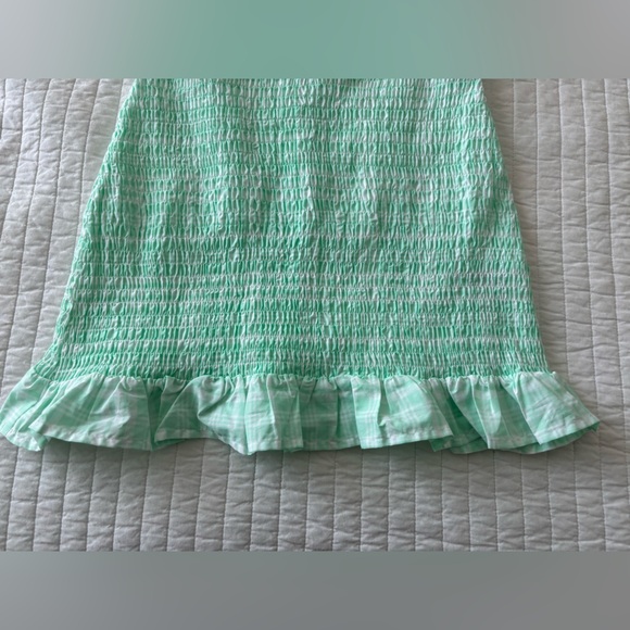 wild fable Mint Green Smocked Dress with Spaghetti Straps - Picture 2 of 4